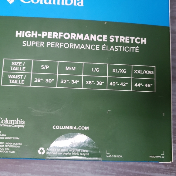 Columbia 3-pk High-performance Stretch Boxer Briefs Size XL NIB - Picture 4 of 7